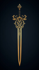 sword pattern isolated on white