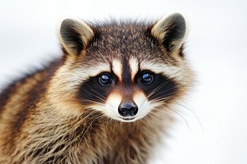 Obraz premium Raccoon isolated on white background