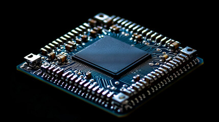 Innovation in Microchip and Semiconductor Electronics: Advanced Circuit Board Technology and High-Tech Components