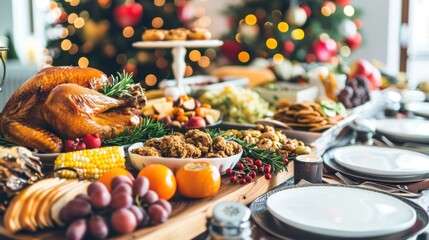 view of food on the table