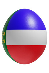 Rendered easter egg with a flag of Khakassia on the surface.