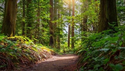 Obraz premium Dappled light filters through the lush canopy. 