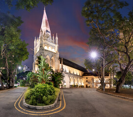 Singapore - Andrew's Cathedral at night