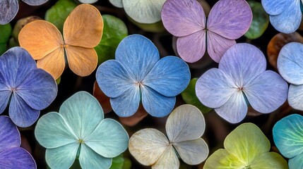 Naklejka premium Colorful floral arrangement of various flowers in vibrant hues