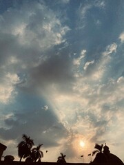 sunset in the clouds