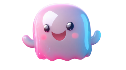 funny octopus isolated on white