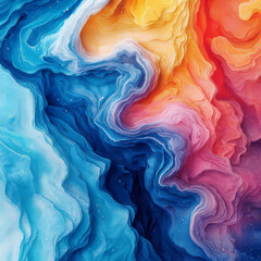 Obraz premium fantasy spectrum flows