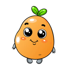 funny orange cartoon