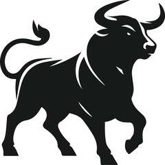 Bull animal vector silhouette