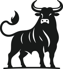 Bull animal vector silhouette