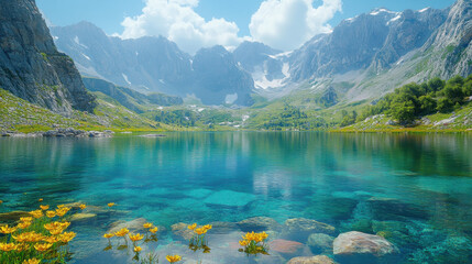 Eternal Peace of Vintage Lake: Serene Waters Echoing Ageless Elegance and Global Natural Legacy