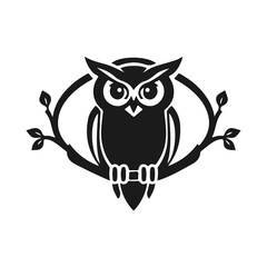 Owl logo. Sharp gaze, intricate details, symbol of wisdom, mystery, and intelligence, Owl logo, tribal owl, vector owl, owl emblem, owl design
