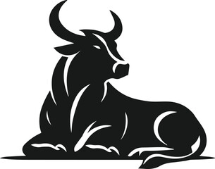 Bull animal vector silhouette