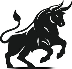 Bull animal vector silhouette