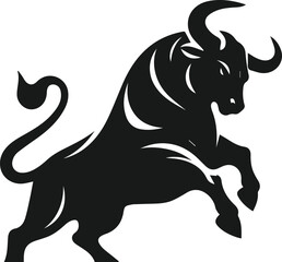 Bull animal vector silhouette