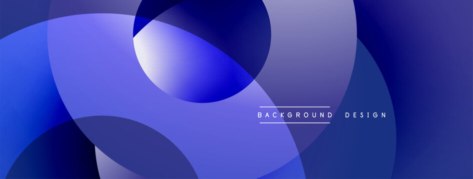 Abstract composition with layered circular elements, blending gradients and soft transitions, creating a sense of depth, motion, and visual harmony
