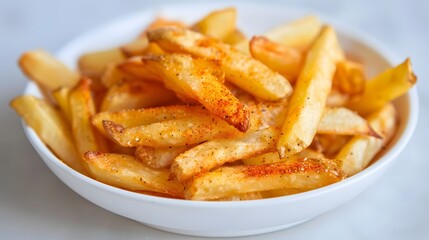 A plate of fish and chips with crispy French fries and ketchup