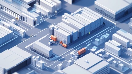 An AI powered supply chain optimization platform, improving logistics efficiency by predicting demand and managing resources, Logistics tech style