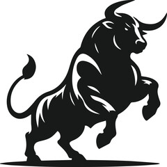 Bull animal vector silhouette