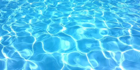 Obraz premium blue water wave texture background,Closeup of desaturated transparent clear calm water surface texture with splashes and bubbles. Trendy abstract nature background.turquoise water surface, banner