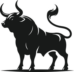 Bull animal vector silhouette