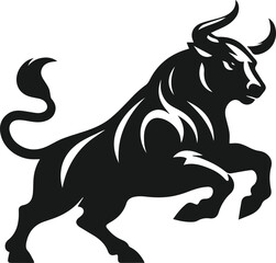 Bull animal vector silhouette