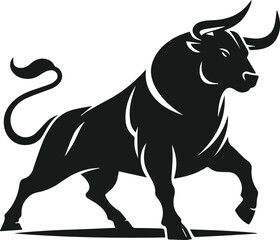 Bull animal vector silhouette