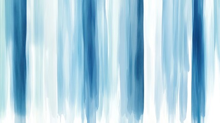 Obraz premium Abstract blue watercolor vertical stripes background