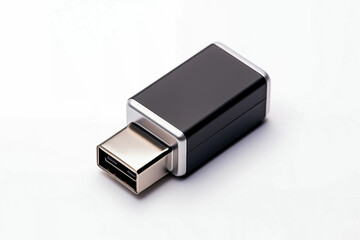 A compact USB-C to USB adapter with a sleek, modern design, ideal for connecting devices with a USB-A port to USB-C enabled devices.