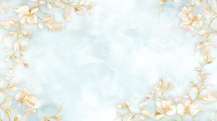 A soft, pastel-colored background adorned with delicate floral elements, creating a serene and elegant atmosphere.