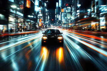 Fototapeta premium City Drive at Night