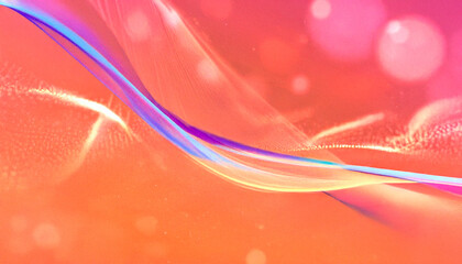Silky abstract waves in pastel peach, coral, and lilac hues. Elegant flowing motion, soft lighting, and dreamy atmosphere. Ideal for backgrounds, design and branding