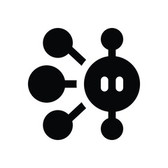 topology glyph icon. Strong and solid vector icon for websites, mobile interfaces, presentations, and visual branding. High quality and easy to edit.