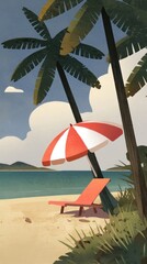 The beach tropical summer ocean.