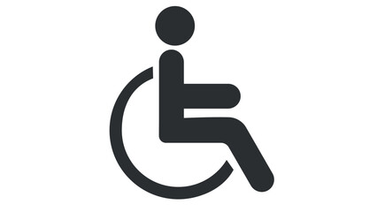 Wheelchair accessibility icon for disability support and public spaces 