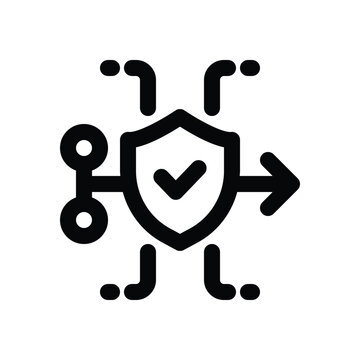 siem line icon. Clean and minimalist vector icon for websites, mobile apps, presentations, and logos. Fully scalable and customizable for any project.