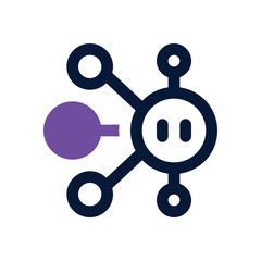 topology dual tone icon. Sleek and modern vector icon for websites, mobile apps, marketing materials, and corporate design. Fully scalable and ready to use.