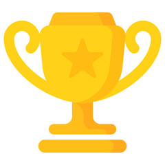 Trophy icon. Winner cup icon