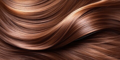 Abstract Swirling Dark Brown Strands Rich Texture and Fluid Movement