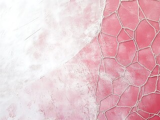 Abstract artistic background with textured paint and net overlay
