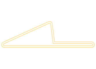 黄色のシンプルな矢印アイコン