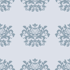 Damask seamless vector background. baroque style pattern. Graphic ornate pattern for wallpaper, fabric, packaging, wrapping. Damask flower ornament.