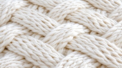Cozy Chunky Knitted Texture for Mattress Cover or Home Decor Design Inspiration