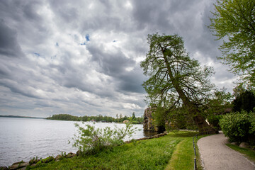 Tranquil Schwerin Park Landscape by the Lake