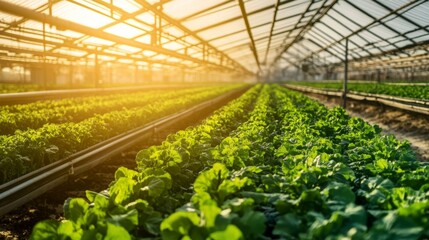 A high tech AI driven self sustaining farm utilizing solar power, automated irrigation, and intelligent plant care systems