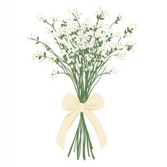 Obraz premium Flowers illustration bouquet baby's.