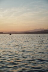 Sonnenuntergang auf Krk am Mittelmeer