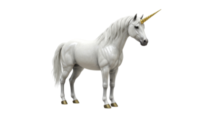 Isolated White Unicorn