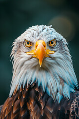 Obraz premium A bald eagle perched on a forests