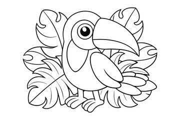 Tropical Toucan Coloring Book – Relaxing and Creative Bird Art

